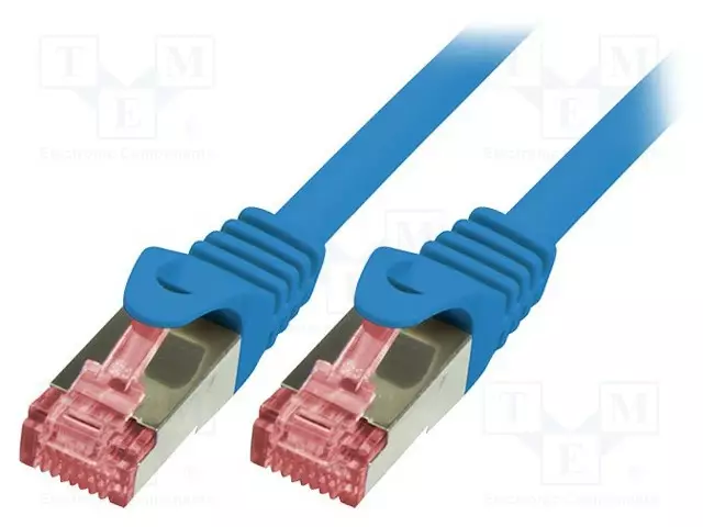 PATCH KAAPELI - S/FTP - CAT 6 - RJ45-PISTOKE,MOLEMMIN PUOLIN - LANKA - CU - RJ45 Ethernet kaapelit - CQ2016S - 1