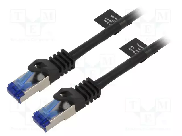 PATCH KAAPELI - S/FTP - CAT 6A - RJ45-PISTOKE,MOLEMMIN PUOLIN - LANKA - RJ45 Ethernet kaapelit - C6A113S - 1