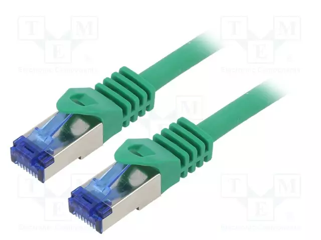 PATCH KAAPELI - S/FTP - CAT 6A - RJ45-PISTOKE,MOLEMMIN PUOLIN - LANKA - RJ45 Ethernet kaapelit - C6A025S - 1