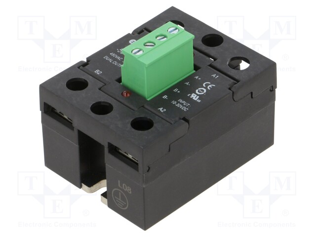 RELE: PUOLIJOHDE - 10÷32VDC - 50A - 24÷530VAC - SSR29 - -30÷80°C - Puolijohdereleet - SSR29-50480AS - 1