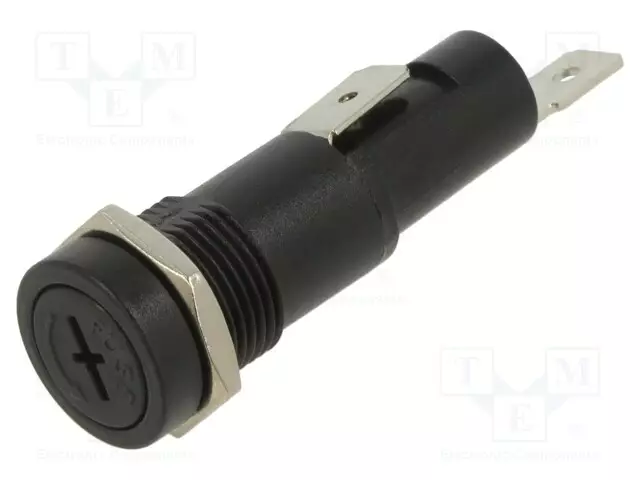 RASIA - 6,3X32MM - 10A - 250VAC - 12VDC - PANEELIASENNETTAVA - UL94V-2 - IP56 - Sulakepitimet - PMA-DS-08-Q2S - 1