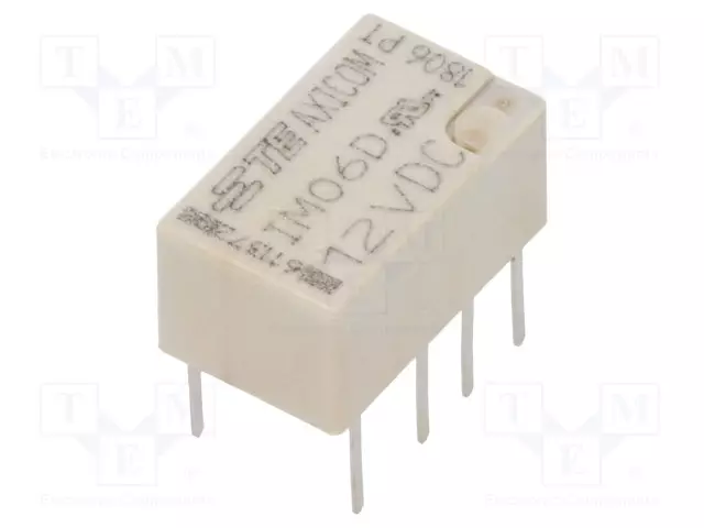 RELE - DPDT - UKELAN: 12VDC - 5A - 0,5A/125VAC - THT - Pienoisreleet - IM06DTS - 1
