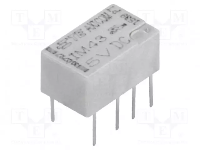 RELE - DPDT - UKELAN: 5VDC - 2A - 0,5A/125VAC - IM - Pienoisreleet - IM43TS - 1