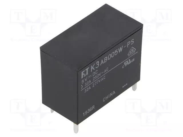 RELE - SPST-NO - UKELAN: 5VDC - 32A - MAX.250VAC - Tehoreleet - FTR-K3AB005W-PS - 1