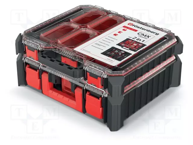 SÄILIÖ: KOLLEKTIIVI - OSIOT - MUSTA - KANNEN VÄRI: LÄPINÄKYVÄ - KORKEA - Säiliöt ja rasiat - KCX454015S - 1