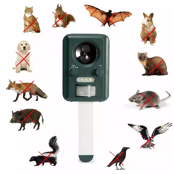 Solar powered ultrasonic pest repeller - Hiiren- ja jyrsiänkarkoittimet - SON202S - 1