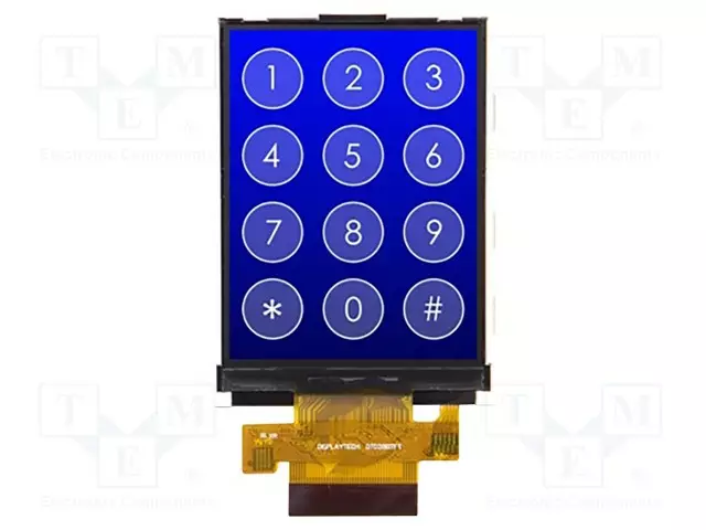 TFT NÄYTTÖ - 2,8" - 240X320 - VALAISTUS: LED - KOOT: 50X69,2X3,9MM - TFT-näytöt - DT028BTFT-TS - 1