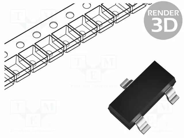 ZENER DIODI - 0,3W - 3,3V - SMD - RULLA,TEIPPI - SOT23 - BZX84C - Diodit - BZX84C3V3-AKS - 1