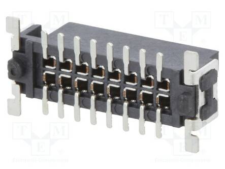 PIIRILEVYLIITIN - N LIITINAARAS - PIN: 16 - PYSTYSUORA - 1,2A - Piirilevyliittimet - ESMCF16SGSSMTAPPT - 2