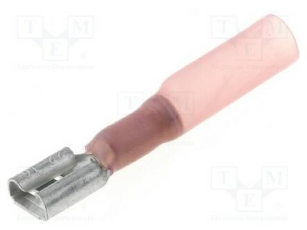 PURISTUSLIITIN - LITTEÄ - 6,3MM - 0,8MM - NAARAS - 0,5÷1,5MM2 - PURISTETTAVA - Eristetyt liittimet - ST-005R-T - 1