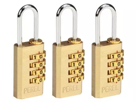 COMBINATION PADLOCK SET 3 x 20mm - Lukot ja riippulukot - SLKCSET - 1