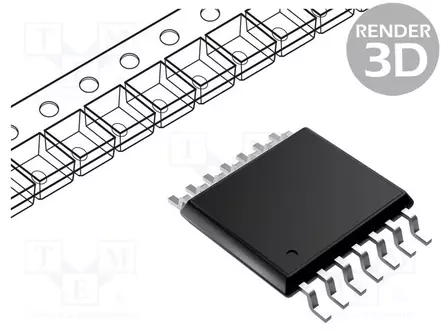 IC: PIC-MIKRO-OHJAIN - 4KB - 32MHZ - 1,8÷3,6VDC - SMD - TSSOP14 - PIC24 - PIC 16-bit sarja - 24F04KL100-EST - 1