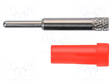LABORATORY CONNECTOR: 2MM BANANA - SOCKET - 10A - 70VDC - 24.5MM - PUNAINEN - Banaanijatkoliittimet - EPB6053NI-RT - 1