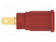LABORATORY CONNECTOR: 4MM BANANA - SOCKET - 1KV - 24A - PUNAINEN - 34MM - 3MOHM - Banaanijatkoliittimet - SEPB6451AU-RT - 1