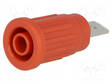 LABORATORY CONNECTOR: 4MM BANANA - SOCKET - 1KV - 32A - PUNAINEN - 34.8MM - Banaanijatkoliittimet - SEPB6453NI-RT - 1