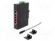 ETHERNET KYTKIN - PORTTIEN LUKU: 5 - 12÷48VDC - RJ45 - Teollisuusverkot - LNX-500AG-T - 1