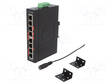 ETHERNET KYTKIN - PORTTIEN LUKU: 8 - 12÷48VDC - RJ45 - Teollisuusverkot - LNX-800A-T - 1