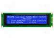 LCD NÄYTTÖ - AAKKOSNUMEERINEN - STN NEGATIVE - 40X4 - SININEN - LED - Aakkosnumeeriset LCD-näytöt - NHD-0440WH-ATMI-JT - 1