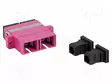 ADAPTERI - OM4 - SC/UPC,MOLEMMIN PUOLIN - 50/125UM - VIOLETTI - Patchcordit ja valokuitu-pigtailit - FA-SCUPMD41-0001VT - 2