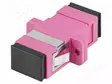 ADAPTERI - OM4 - SC/UPC,MOLEMMIN PUOLIN - 50/125UM - VIOLETTI - Patchcordit ja valokuitu-pigtailit - FA-SCUPMS41-0001VT - 1