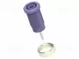 LABORATORY CONNECTOR: 4MM BANANA - SOCKET - VIOLET - NICKEL PLATED - Banaanijatkoliittimet - PJP3267-C-VT - 1
