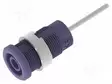LABORATORY CONNECTOR: 4MM BANANA - SOCKET - VIOLET - NICKEL PLATED - Banaanijatkoliittimet - PJP3269-C-VT - 2