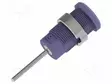 LABORATORY CONNECTOR: 4MM BANANA - SOCKET - VIOLET - NICKEL PLATED - Banaanijatkoliittimet - PJP3269-C-VT - 1