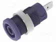 LABORATORY CONNECTOR: 4MM BANANA - SOCKET - VIOLET - INSULATED - Banaanijatkoliittimet - PJP3274-C-VT - 2