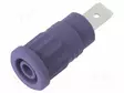 LABORATORY CONNECTOR: 4MM BANANA - SOCKET - 36A - VIOLET - INSULATED - Banaanijatkoliittimet - PJP3286-VT - 2