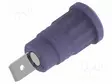LABORATORY CONNECTOR: 4MM BANANA - SOCKET - 36A - VIOLET - INSULATED - Banaanijatkoliittimet - PJP3286-VT - 1