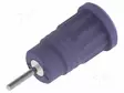 LABORATORY CONNECTOR: 4MM BANANA - SOCKET - 36A - VIOLET - INSULATED - Banaanijatkoliittimet - PJP3287-VT - 1