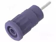 LABORATORY CONNECTOR: 4MM BANANA - SOCKET - 36A - VIOLET - INSULATED - Banaanijatkoliittimet - PJP3287-VT - 2
