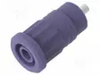 LABORATORY CONNECTOR: 4MM BANANA - SOCKET - 25A - VIOLET - INSULATED - Banaanijatkoliittimet - PJP3290-VT - 2