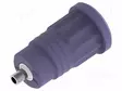 LABORATORY CONNECTOR: 4MM BANANA - SOCKET - 25A - VIOLET - INSULATED - Banaanijatkoliittimet - PJP3290-VT - 1