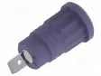LABORATORY CONNECTOR: 4MM BANANA - SOCKET - 36A - VIOLET - INSULATED - Banaanijatkoliittimet - PJP3294-VT - 1