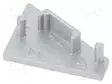 LED PROFIILIN PÄÄTYPALA - HOPEA - 20KPL - ABS - GEN2 - CORNER14 - Profiilit LED nauhoille - TOP-A4980040-SET - 2