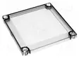 KANSI - POLYKARBONAATTI - 130X130X10MM - MNX - LÄPINÄKYVÄ - Koteloiden lisätarvikkeet - PC12510T - 1