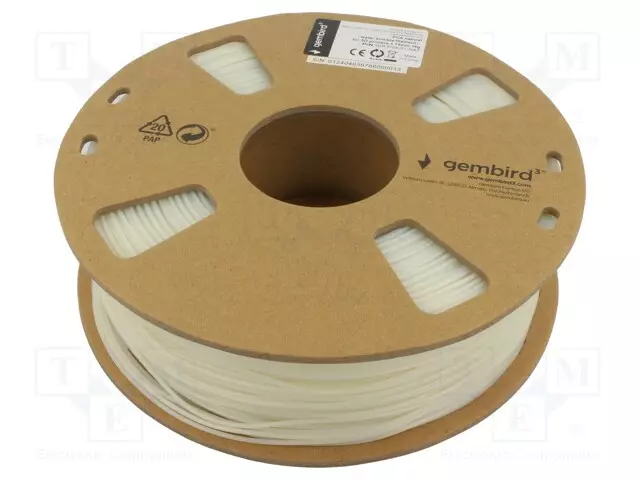 3D FILAMENTTI PVA - 1,75MM - LUONNOLLINEN - 168°C - 1KG - LIUKENEVA - 3D Filamentit - 3DP-PVA-01-NAT - 1