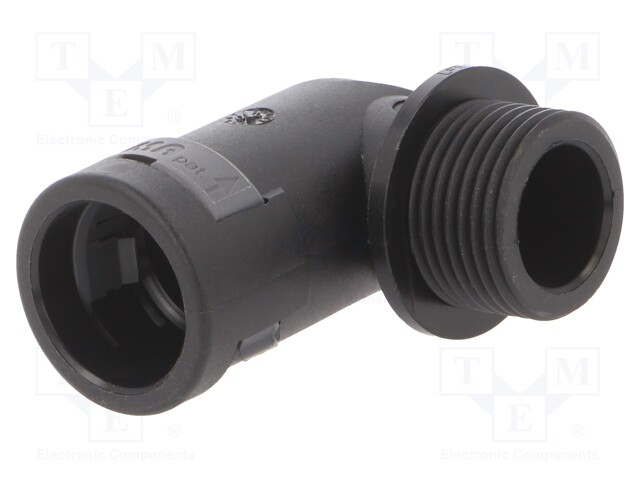 90° KULMALIITIN - KIERRE: METRINEN,ULKO-POLYAMIDI 6 - Punosten lisätarvikkeet - I-SVWD-M202GT - 1