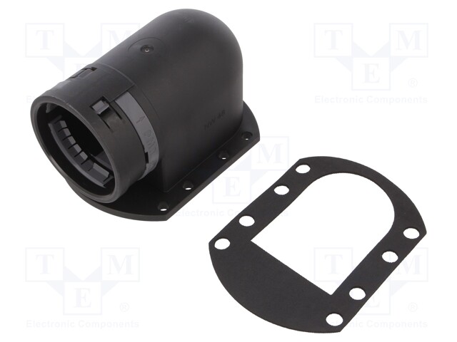 90° KULMALIITIN - POLYAMIDI 6 - PMAFIX VOD - IP66 - MUSTA - Punosten lisätarvikkeet - I-BVOD-P488GT - 1