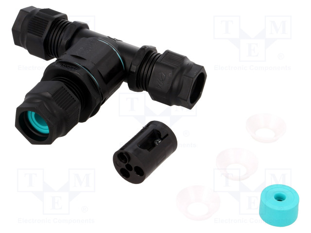 AC LIITIN-RUUVI TERMINAALI - TH390 - 32A - 250V - NAVAT: 3 - AC liittimet ja rungot - THR.390.S3T - 1