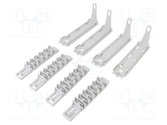 ASENNUSKIINNIKKEIDEN SETTI DIN-KISKOJEN ASENNUKSEEN - L: 156MM - Koteloiden lisätarvikkeet - GEOS-MH-22-SET - 1