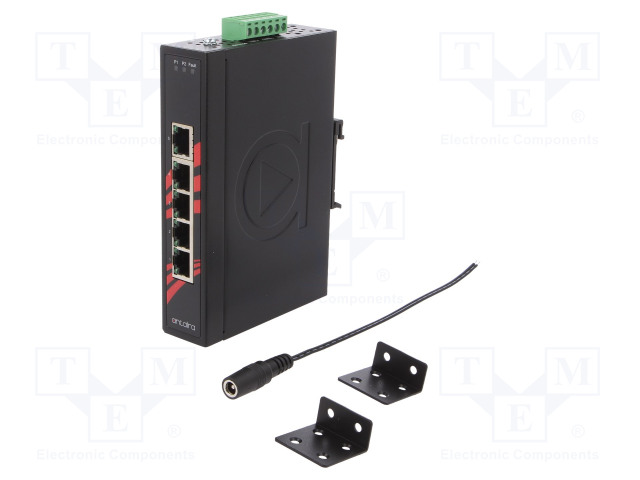 ETHERNET KYTKIN - PORTTIEN LUKU: 5 - 12÷48VDC - RJ45 - Teollisuusverkot - LNX-500AG-T - 1