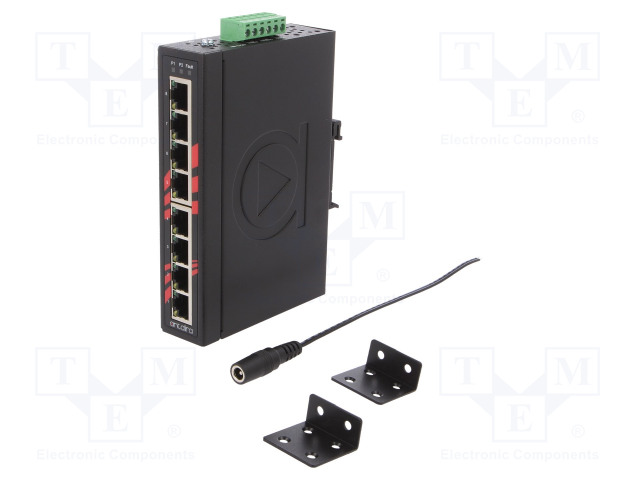 ETHERNET KYTKIN - PORTTIEN LUKU: 8 - 12÷48VDC - RJ45 - Teollisuusverkot - LNX-800A-E-T - 1