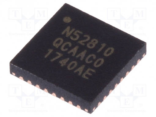 IC: SOC - QFN32 - 24KBRAM,192KBFLASH - BLUETOOTH: 5.0,BLE - 1,7÷3,6VDC - Mikrokontrollerit - muut - NRF52810-QCAA-T - 1