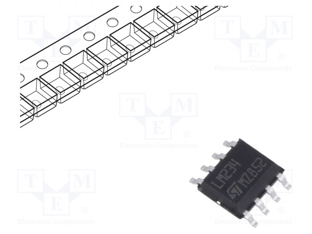 IC: VIRTALÄHDE - SO8 - -25÷100°C - RULLA,TEIPPI - 1÷40V - ±3% - Mikropiirit - muut - LM234DT - 1