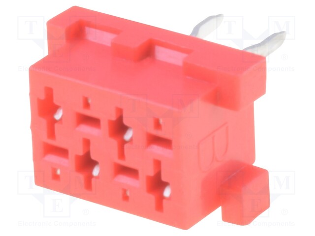 LIITIN: JOHTO-LEVY - N LIITINAARAS - PIN: 4 - 1,5A - SUORA - THT - Micro-Match liittimet, rasteri 1,27mm - DS1015-04-04R6XT - 1