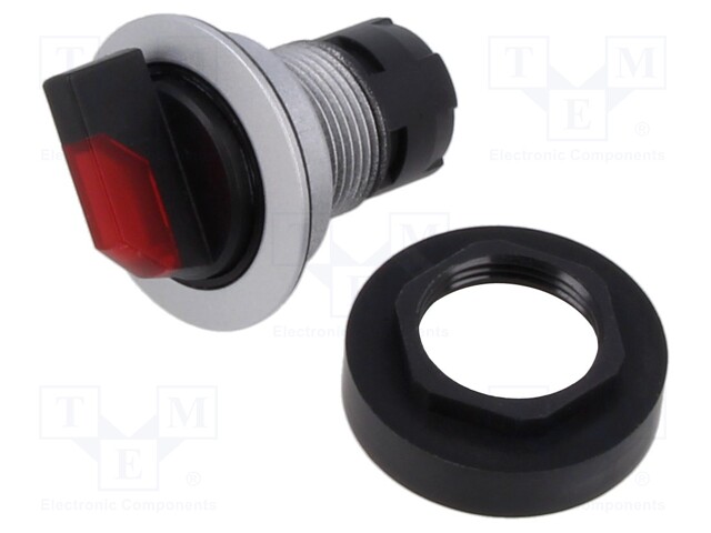 KIERTOKYTKIN - 22MM - ASENNOT: 1 - RIIPPUEN KEHYKSESTÄ - Taulukytkimet, standardi 22mm - RRJSTAL-RT - 1