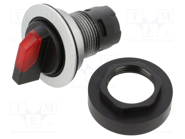 KIERTOKYTKIN - 22MM - ASENNOT: 1 - RIIPPUEN KEHYKSESTÄ - Taulukytkimet, standardi 22mm - RRJSTBL-RT - 1