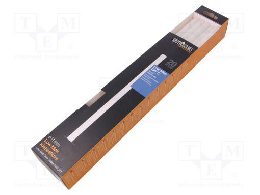 KUUMALIIMA - Ø: 11MM - VALKOINEN,LÄPINÄKYVÄ - PIT: 300MM - 20KPL - Kuumaliima ja kuumailma työkalut - STEINEL-L-ME-130ST - 1